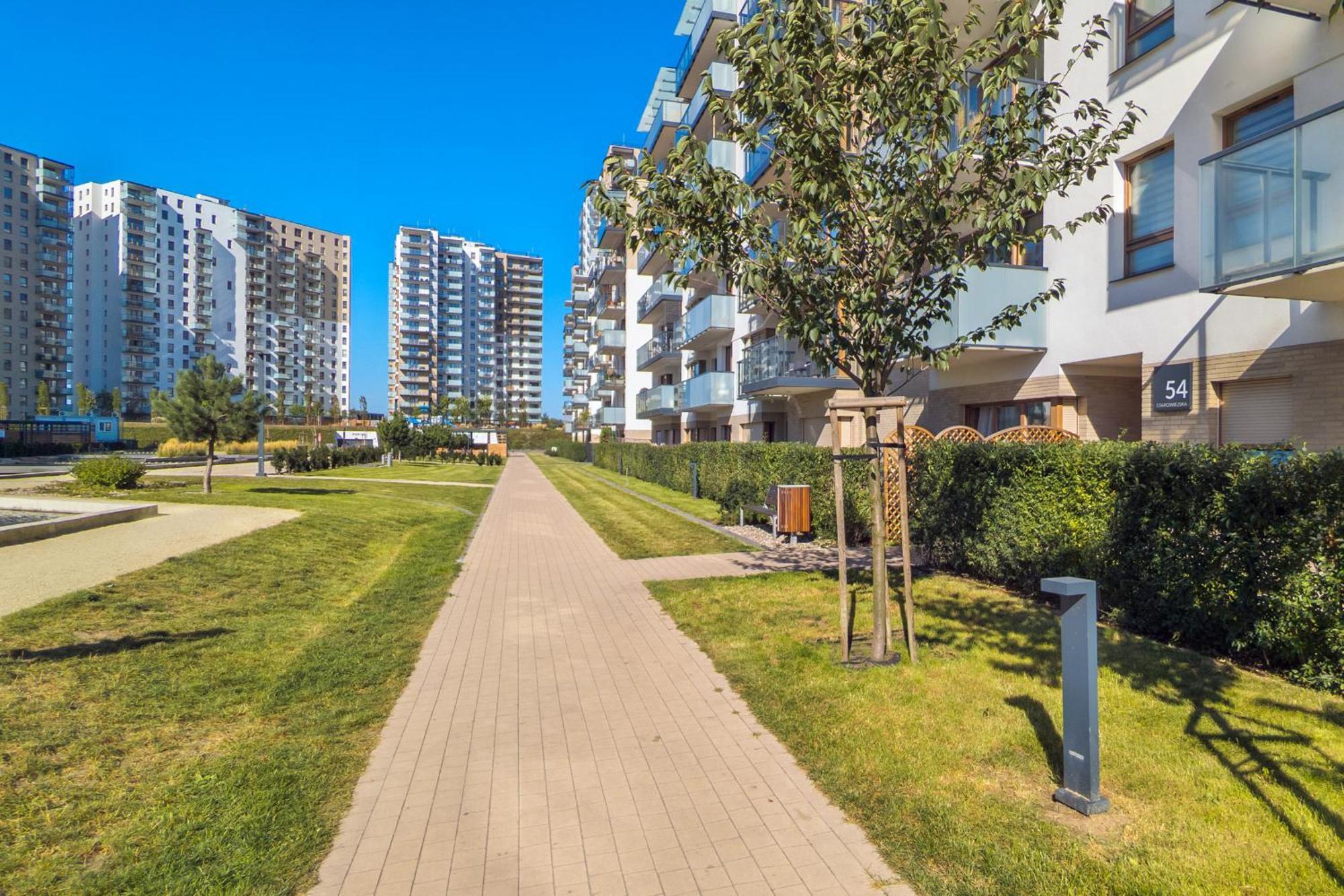 Starowiejska Apartment With Balcony Next To Arena Gdansk Stadium By Noclegi Renters Εξωτερικό φωτογραφία